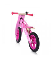 Bicicleta fara pedale din lemn copii, Baby Vivo, roz