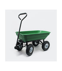 Carucior de gradina si curte, cuva basculanta, 75 l, verde, GC-018