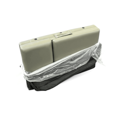 Masa de masaj, cadru aluminiu, 3 sectiuni, Crem