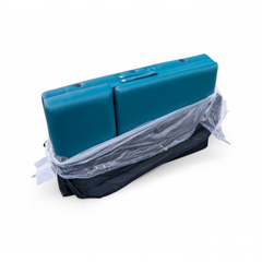 Masa de masaj, cadru aluminiu, 3 sectiuni, Verde