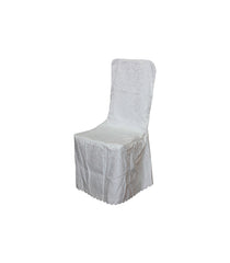 Husa scaun alba CC009N