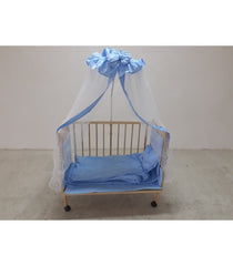 Patut bebelusi cu baldachin, SL897, Albastru