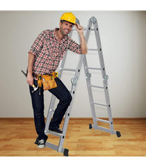 Scara multifunctionala, aluminiu, 4x3 trepte, 3,7 m, FSFA-003