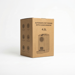 Hranitor automat pentru caini si pisici, 4.5 l, Alb