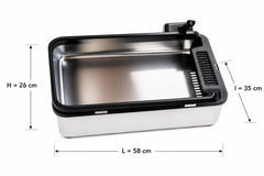 Litieră pentru Pisici Seppo cu  Tava detasabila, Sită Integrată și Suport pentru Lopățică – 58 x 35 x 26 cm
